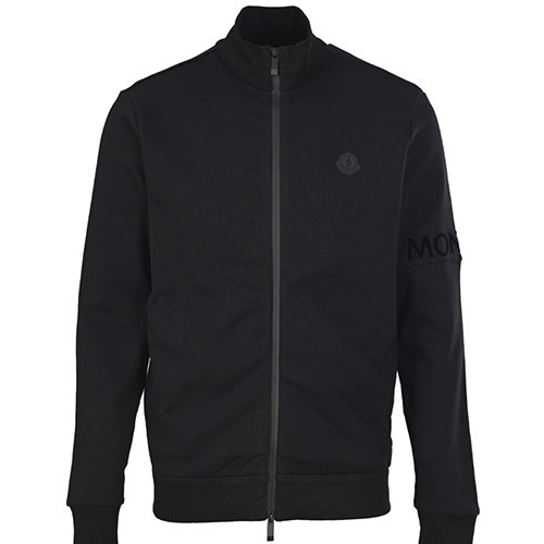 [홍콩명품.MONCLER] 몽클레어 25SS 로고 터틀넥 집업 자켓 (블랙), BM24119, KB, 레플리카의류,미러급사이트