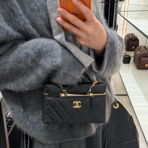 [가격문의][홍콩명품.CHANEL] 샤넬 25SS 로고 퀄팅 레더 가죽 토트백 핸드백 (블랙-금장), BGM5454, YF, 홍콩명품가방,명품쇼핑몰,크로스백,핸드백,구매대행