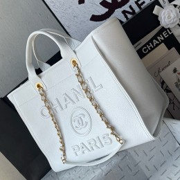 [가격문의][홍콩명품.CHANEL] 샤넬 25SS 로고 퀄팅 레더 가죽 토트백 핸드백 (화이트-금장), BGM5462, YF, 홍콩명품가방,명품쇼핑몰,크로스백,핸드백,구매대행