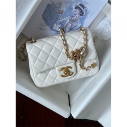 [가격문의][홍콩명품.CHANEL] 샤넬 25SS 로고 퀄팅 레더 가죽 크로스백 (화이트-금장), BGM5475, YF, 홍콩명품가방,명품쇼핑몰,크로스백,핸드백,구매대행