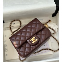 [가격문의][홍콩명품.CHANEL] 샤넬 25SS 로고 퀄팅 레더 가죽 크로스백 (브라운-금장), BGM5477, YF, 홍콩명품가방,명품쇼핑몰,크로스백,핸드백,구매대행