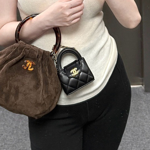 [홍콩명품.CHANEL] 샤넬 25SS 로고 Mini Kelly 핸드백 (블랙-금장), BGM5523, BDA, 홍콩명품가방,명품쇼핑몰,크로스백,핸드백,구매대행