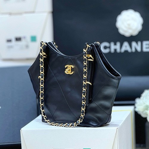 [홍콩명품.CHANEL] 샤넬 25SS 로고 레더 가죽 쇼핑백 핸드백 (블랙-금장), BGM5527, BDA, 홍콩명품가방,명품쇼핑몰,크로스백,핸드백,구매대행
