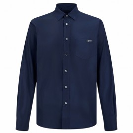 [홍콩명품,PRADA] 프라다 25SS 로고 포플린 남방 셔츠 (네이비), BM24287, JL, 레플리카의류,미러급사이트