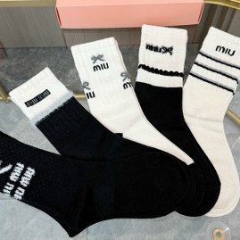 [홍콩명품,MIU MIU] 미우미우 26SS 로고 명품 브랜드 모음 선물용 덧신 양말 5종, ET3253, JX, 홍콩명품의류,구매대행,온라인명품