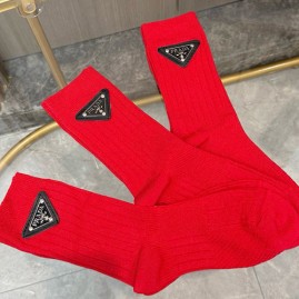 [홍콩명품,PRADA] 프라다 26SS 삼각로고 명품 브랜드 모음 선물용 덧신 양말 (레드 3종), ET3255, JX, 홍콩명품의류,구매대행,온라인명품