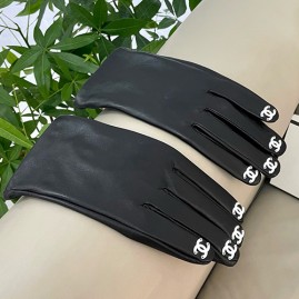 [홍콩명품.CHANEL] 샤넬 26SS 로고 레더 가죽 장갑 (블랙), ET3256, JX, 홍콩명품의류,구매대행,온라인명품