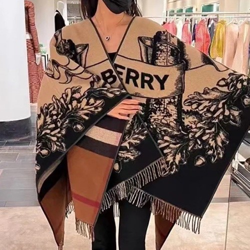 [홍콩명품.Burberry] 버버리 26SS 로고 140-140 리버서블 캐시미어 스카프 머플러 (브라운), ET3268, JX, 홍콩명품의류,구매대행,온라인명품