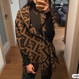 [홍콩명품,FENDI] 펜디 26SS 로고 FF패턴 45-170 캐시미어 스카프 머플러 (브라운), ET3287, JX, 홍콩명품의류,구매대행,온라인명품