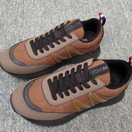 [홍콩명품.MONCLER] 몽클레어 26SS 로고 레더 가죽 스니커즈 운동화 (브라운), SE6030, X2, 명품스니커즈,운동화,구두,로퍼,하이탑,신발