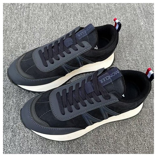 [홍콩명품.MONCLER] 몽클레어 26SS 로고 레더 가죽 스니커즈 운동화 (네이비), SE6032, X2, 명품스니커즈,운동화,구두,로퍼,하이탑,신발