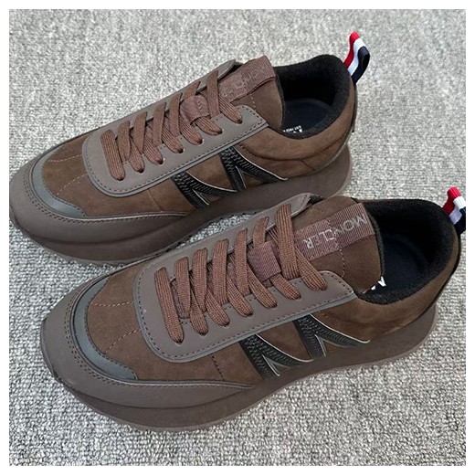 [홍콩명품.MONCLER] 몽클레어 26SS 로고 레더 가죽 스니커즈 운동화 (브라운), SE6033, X2, 명품스니커즈,운동화,구두,로퍼,하이탑,신발