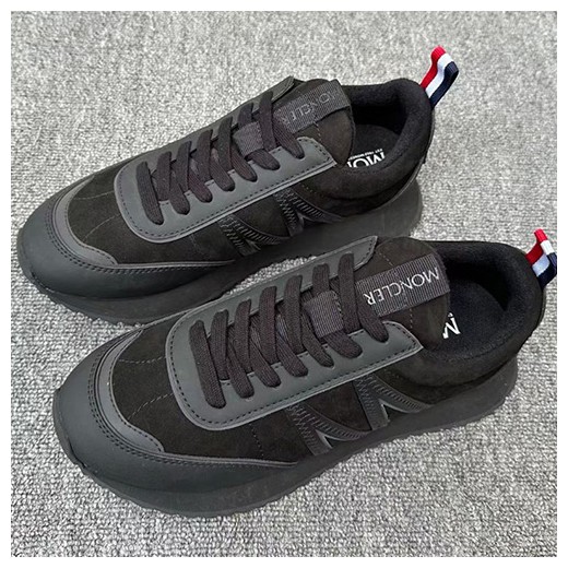 [홍콩명품.MONCLER] 몽클레어 26SS 로고 레더 가죽 스니커즈 운동화 (블랙), SE6035, X2, 명품스니커즈,운동화,구두,로퍼,하이탑,신발