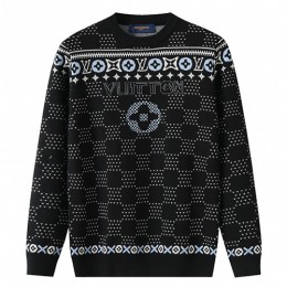 [홍콩명품.LOUIS VUITTON] 루이비통 26SS 로고 SKI 니트 스웨터 1AGJUA (블랙), BM24368, 레플리카의류,미러급사이트
