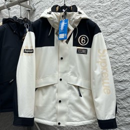 [홍콩명품.Maison Margiela] 메종마르지엘라 26SS 로고 슈프림 콜라보 후드 다운 패딩 파카 자켓 (2컬러), BM24399, 레플리카의류,미러급사이트