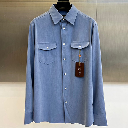 [홍콩명품.Loro Piana] 로로피아나 26SS 로고 남방 셔츠 (2컬러), BM24407, 레플리카의류,미러급사이트