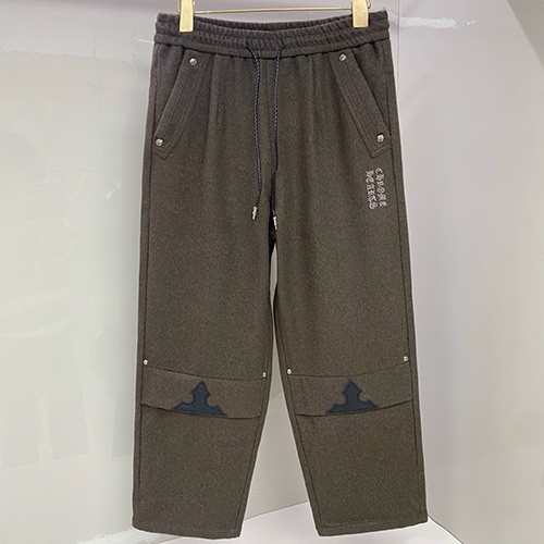 [홍콩명품.Chrome Hearts] 크롬하츠 26SS 로고 캐시미어 조거 팬츠 바지 (카키), BM24484, HH, 레플리카의류,미러급사이트