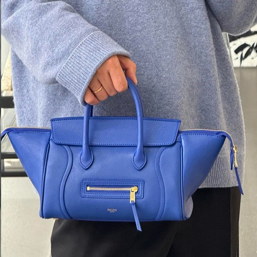 [홍콩명품.CELINE] 셀린느 26SS 로고 NEW LUGGAGE 스몰 토트백 핸드백 (블루), BGM5547, BDA, 홍콩명품가방,명품쇼핑몰,크로스백,핸드백,구매대행