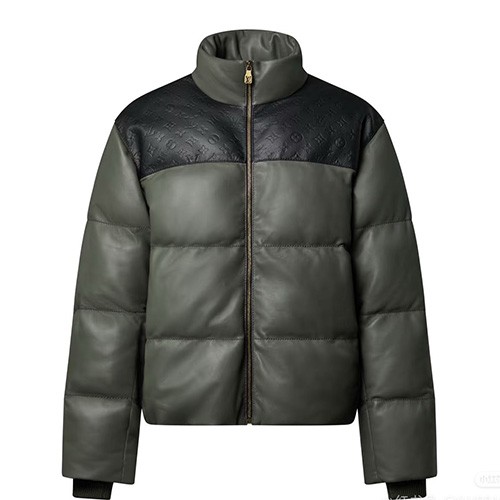 [홍콩명품.LOUIS VUITTON] 루이비통 26SS 로고 모노그램 레더 가죽 다운 패딩 자켓 1AJBRS (4컬러), BM24497, TOM, 레플리카의류,미러급사이트