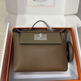 [홍콩명품.Hermes] 에르메스 26SS 로고 Mini21 Swift 토트백 핸드백 (브라운-은장), BGM5615, H3, 홍콩명품가방,명품쇼핑몰,크로스백,핸드백,구매대행