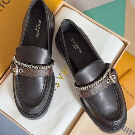 [가격문의][홍콩명품.LOUIS VUITTON] 루이비통 26SS 로고 여성 District 3.5cm굽 구두 로퍼 (블랙), SE6074, GHS, 명품스니커즈,운동화,구두,로퍼,하이탑,신발