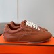 [홍콩명품.Hermes] 에르메스 26SS 로고 남여 레더 가죽 스니커즈 운동화 (브라운), SE6082, GHS, 명품스니커즈,운동화,구두,로퍼,하이탑,신발