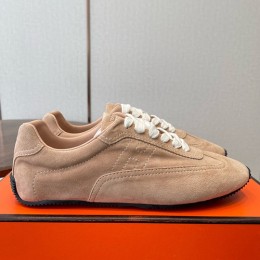 [홍콩명품.Hermes] 에르메스 26SS 로고 남여 레더 가죽 스니커즈 운동화 (카라멜), SE6083, GHS, 명품스니커즈,운동화,구두,로퍼,하이탑,신발