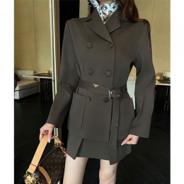 [홍콩명품.LOUIS VUITTON] 루이비통 26SS 로고 여성 코트 자켓 1AJGPT + 미니 쇼츠 핫팬츠 상하의 세트 (다크그레이), BM24533, MC, 레플리카의류,미러급사이트