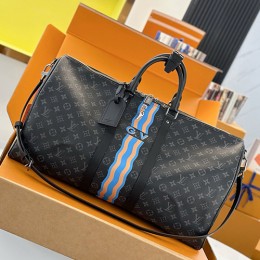 [홍콩명품.LOUIS VUITTON] 루이비통 26SS 로고 모노그램 삭 키폴 55 몬 반둘리에 크로스백 캐리어 여행가방 P01951 (블랙), BGM5668, BDA, 홍콩명품가방,명품쇼핑몰,크로스백,핸드백,구매대행