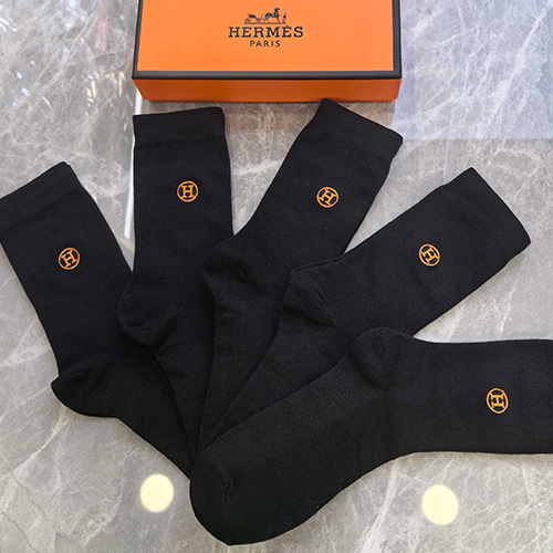 [홍콩명품.Hermes] 에르메스 26SS 로고 명품 브랜드 모음 선물용 덧신 양말 블랙 5종, ET3337, NNT, 홍콩명품의류,구매대행,온라인명품