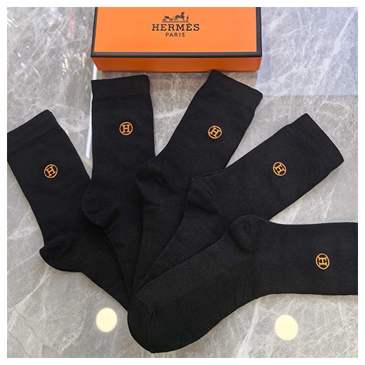 [홍콩명품.Hermes] 에르메스 26SS 로고 명품 브랜드 모음 선물용 덧신 양말 블랙 5종, ET3337, NNT, 홍콩명품의류,구매대행,온라인명품