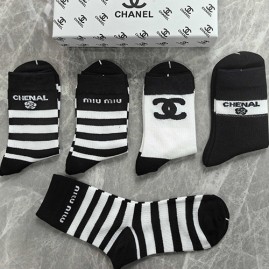 [홍콩명품.CHANEL] 샤넬 26SS 로고 명품 브랜드 모음 선물용 덧신 양말 5종, ET3338, NNT, 홍콩명품의류,구매대행,온라인명품