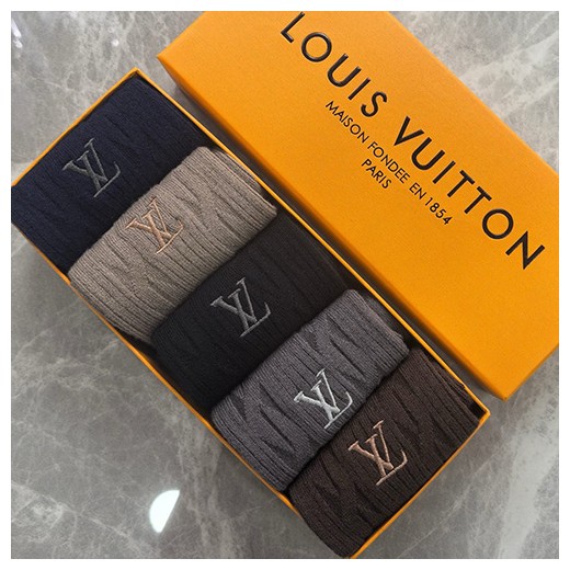 [홍콩명품.LOUIS VUITTON] 루이비통 26SS 로고 명품 브랜드 모음 선물용 덧신 양말 5종, ET3343, NNT, 홍콩명품의류,구매대행,온라인명품