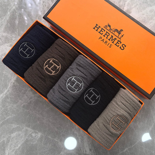 [홍콩명품.Hermes] 에르메스 26SS 로고 명품 브랜드 모음 선물용 덧신 양말 5종, ET3344, NNT, 홍콩명품의류,구매대행,온라인명품