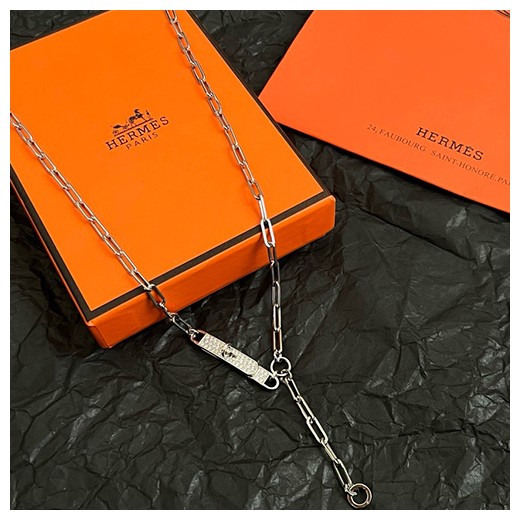 [홍콩명품.Hermes] 에르메스 26SS 로고 50cm 목걸이 (2컬러), ET3345, NNT, 명품레플리카 모자 캡 남자여자