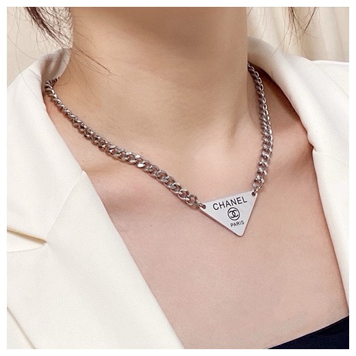 [홍콩명품.CHANEL] 샤넬 26SS 로고 체인 실버 목걸이, ET3350, NNT, 명품레플리카 모자 캡 남자여자