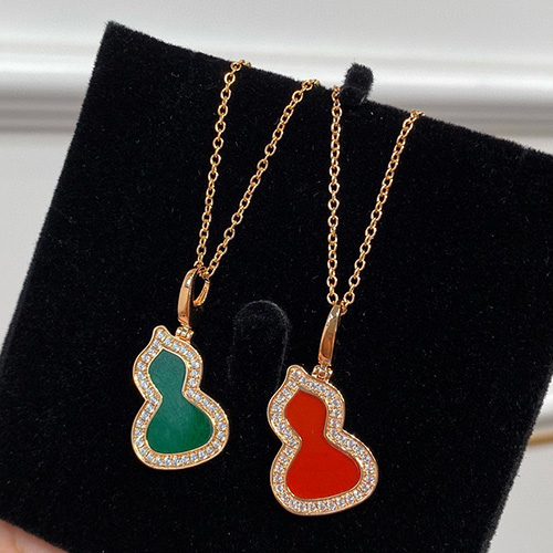 [홍콩명품.QEELIN] 레드 키린 26SS 로고 조롱박 진주 주얼리 목걸이 (2컬러), ET3357, NNT, 명품레플리카 모자 캡 남자여자