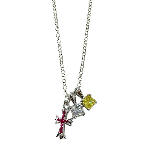 [홍콩명품.Chrome Hearts] 크롬하츠 26SS 로고 다이아 장식 목걸이, ET3361, NNT, 명품레플리카 모자 캡 남자여자