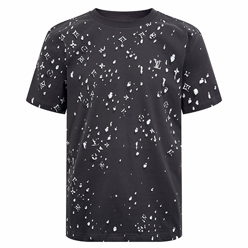 [홍콩명품.LOUIS VUITTON] 루이비통 26SS 로고 모노그램 반팔 티셔츠 1AJCBH (블랙), BM24608, KK, 레플리카의류,미러급사이트