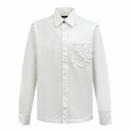 [홍콩명품.LOUIS VUITTON] 루이비통 26SS 로고 모노그램 포켓 쇼트 슬리브드 셔츠 1AHVYP (화이트), BM24616, KK, 레플리카의류,미러급사이트