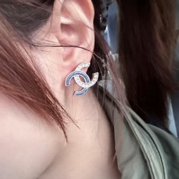[홍콩명품.CHANEL] 샤넬 26SS 로고 다이아 장식 이어링 귀걸이, ET3397, JL, 명품악세사리,팔찌,귀걸이,반지