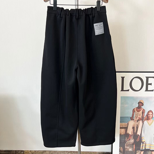 [가격문의][홍콩명품.Y3] 요지야마모토 26SS 로고 오버핏 팬츠 바지 (블랙), BM24708, X2, 레플리카의류,미러급사이트