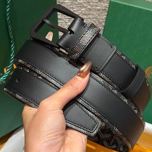 [홍콩명품,GOYARD] 고야드 26SS 로고 FLORIDA 블랙 레더 가죽 벨트 (4컬러), 4.0cm, BT1528, X1, 명품레플리카,인터넷쇼핑몰,남자명품,해외직구