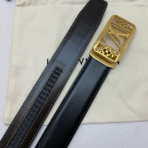 [홍콩명품.LOUIS VUITTON] 루이비통 26SS 로고 레더 가죽 자동 벨트 (2컬러), 3.4cm, BT1540, X1, 명품레플리카,인터넷쇼핑몰,남자명품,해외직구