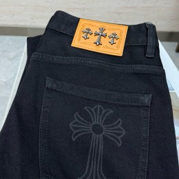 [홍콩명품.Chrome Hearts] 크롬하츠 26SS 로고 데님 팬츠 진 청바지 (블랙), BM24772, S1F, 레플리카의류,미러급사이트