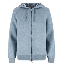 [홍콩명품,Christian Dior] 디올 26SS 로고 오블리크 니트 후드 집업 자켓 (스카이블루), BM24783, S1F, 레플리카의류,미러급사이트