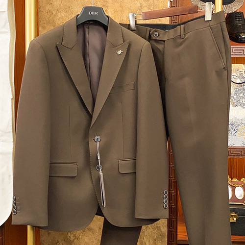 [홍콩명품,Christian Dior] 디올 26SS 로고 정장 수트 상하의 세트 (브라운), BM24789, S1F, 레플리카의류,미러급사이트