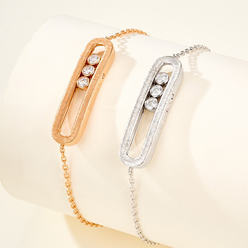 [홍콩명품.MESSIKA] 메시카 26SS 로고 Move 다이아 장식 팔찌 (2컬러), ET3455, 홍콩명품의류,구매대행,온라인명품