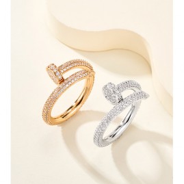 [홍콩명품.CARTIER] 까르띠에 26SS 로고 Juste un Clou 다이아 장식 링 반지 (2컬러), ET3465, 홍콩명품의류,구매대행,온라인명품