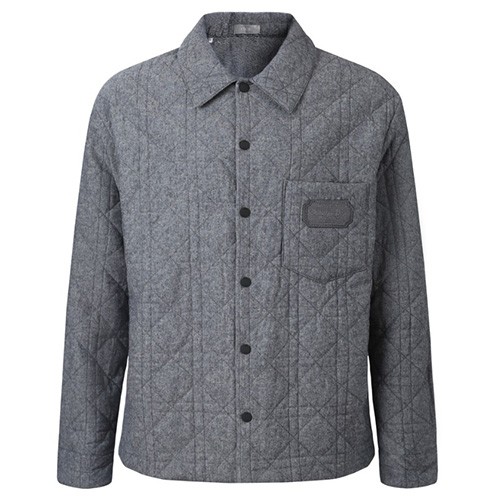 [홍콩명품,Christian Dior] 디올 26SS 로고 솜패딩 퀄팅 셔츠 자켓 (그레이), BM24822, KK, 레플리카의류,미러급사이트
